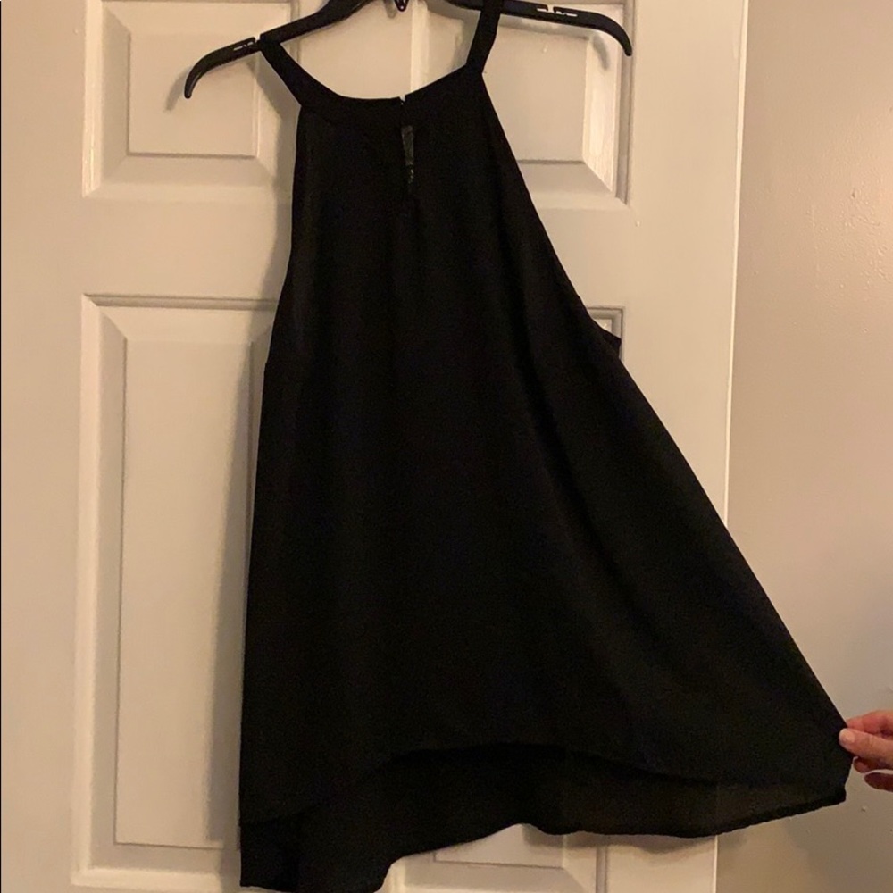 Ladies shear halter tank